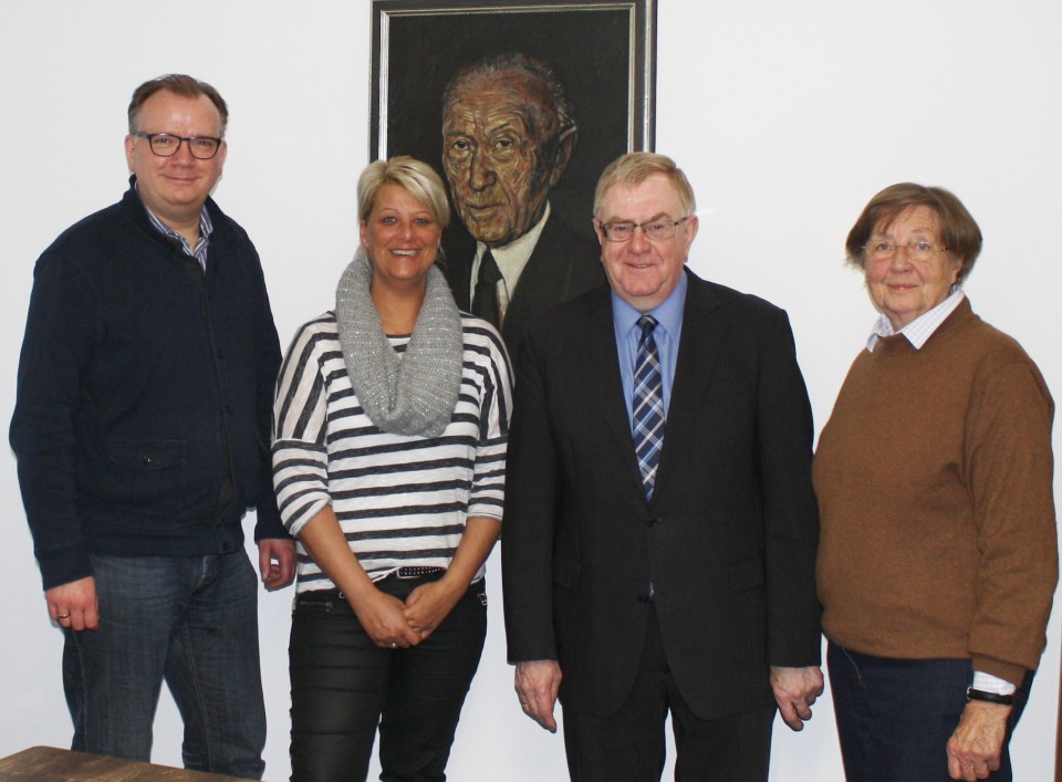 Von links: Martin Arnst, Bianca Fchtenktter, Reinhold Sendker und Gertrud Schulze Westerrath, es fehlt Guido Gutsche