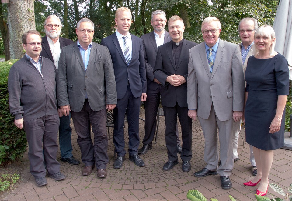Der Geschftsfhrende CDU Kreisvorstand mit Vertretern der Katholischen Kirche
