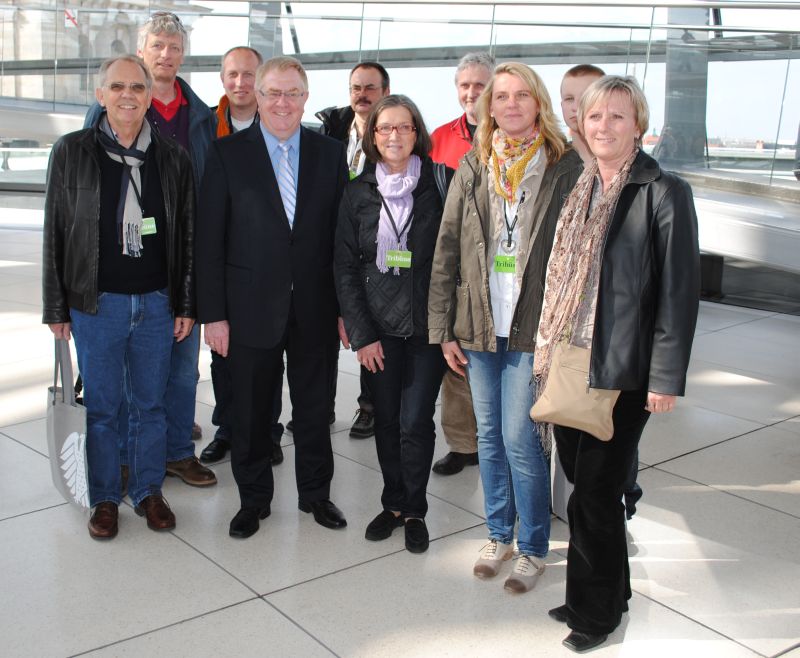 Reinhold Sendker begrte die Besucher des Kreissportbundes im Reichstag.