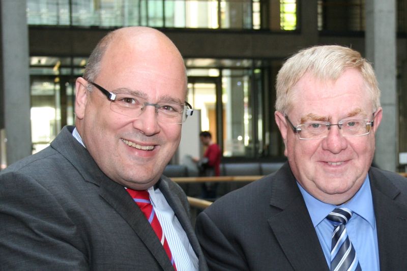 Reinhold Sendker MdB und Steffen Kampeter MdB (Parlamentarischer Staatssekretr im Bundesministerium der Finanzen)