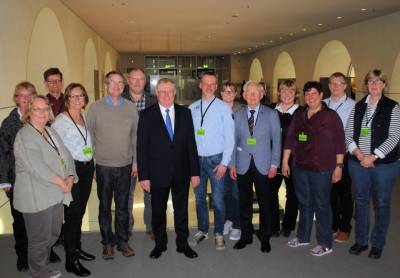 Reinhold Sendker mit den CDU-Mitgliedern aus Telgte im Deutschen Bundestag. - Reinhold Sendker mit den CDU-Mitgliedern aus Telgte im Deutschen Bundestag.