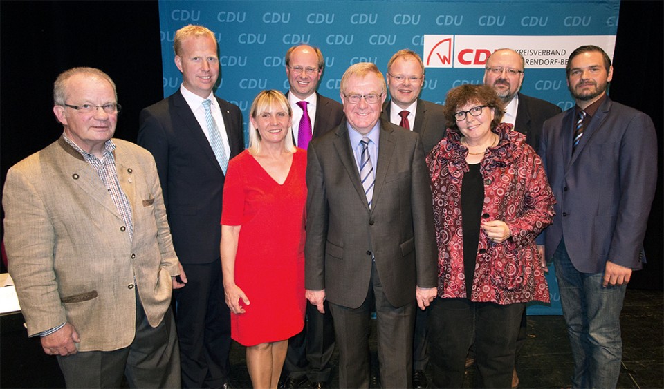 Der neu gewählte Kreisvorstand des CDU-Kreisverbandes Warendorf-Beckum.