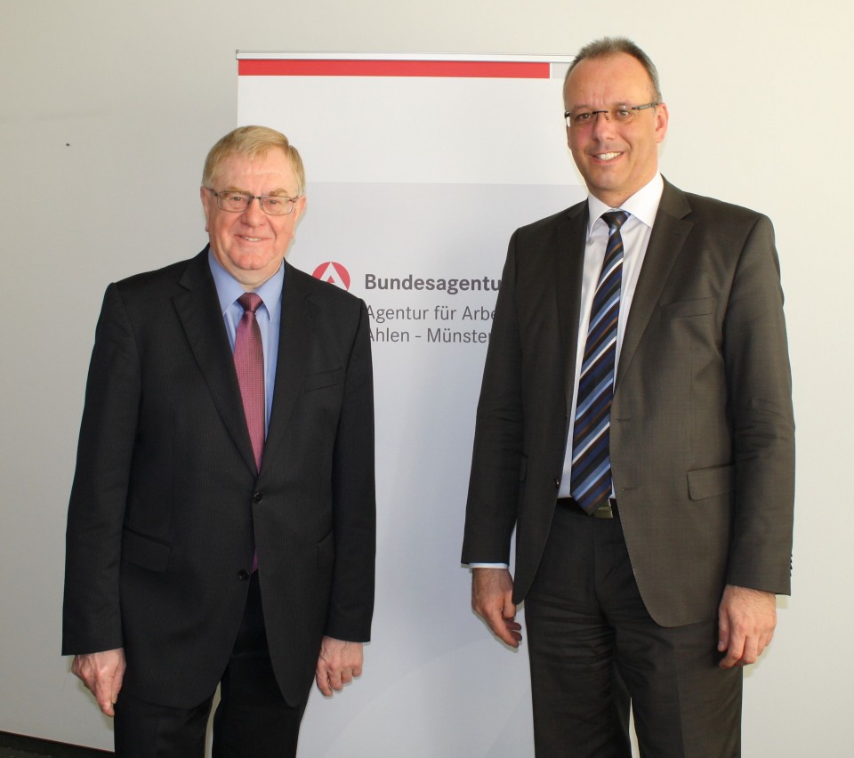 Reinhold Sendker MdB mit BA-Leiter Joachim Fahnemann