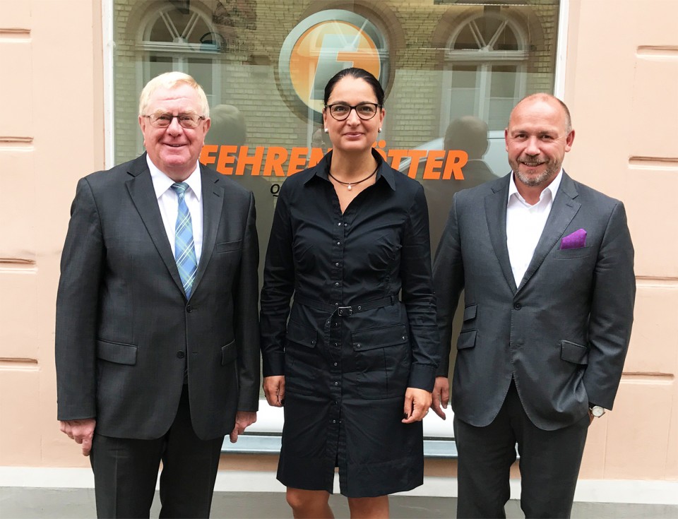 Trafen sich zum Gespräch in Warendorf: (v.l.) Reinhold Sendker, Sandra Fehrenkötter und Joachim Fehrenkötter.