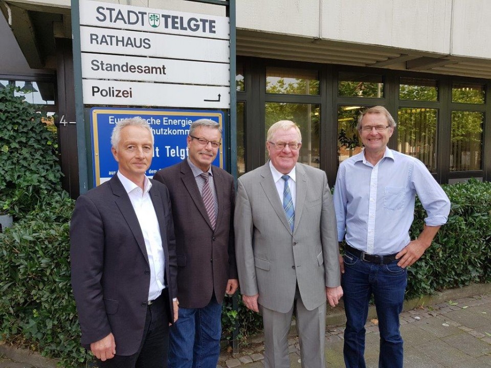 (v. l.): Wolfgang Pieper, Karl-Heinz Greiwe, Reinhold Sendker und Christoph Boge